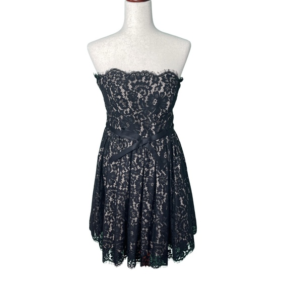 Black Lace Strapless Dress – Robert Rodriguez x NM Size 6 - Picture 3 of 6